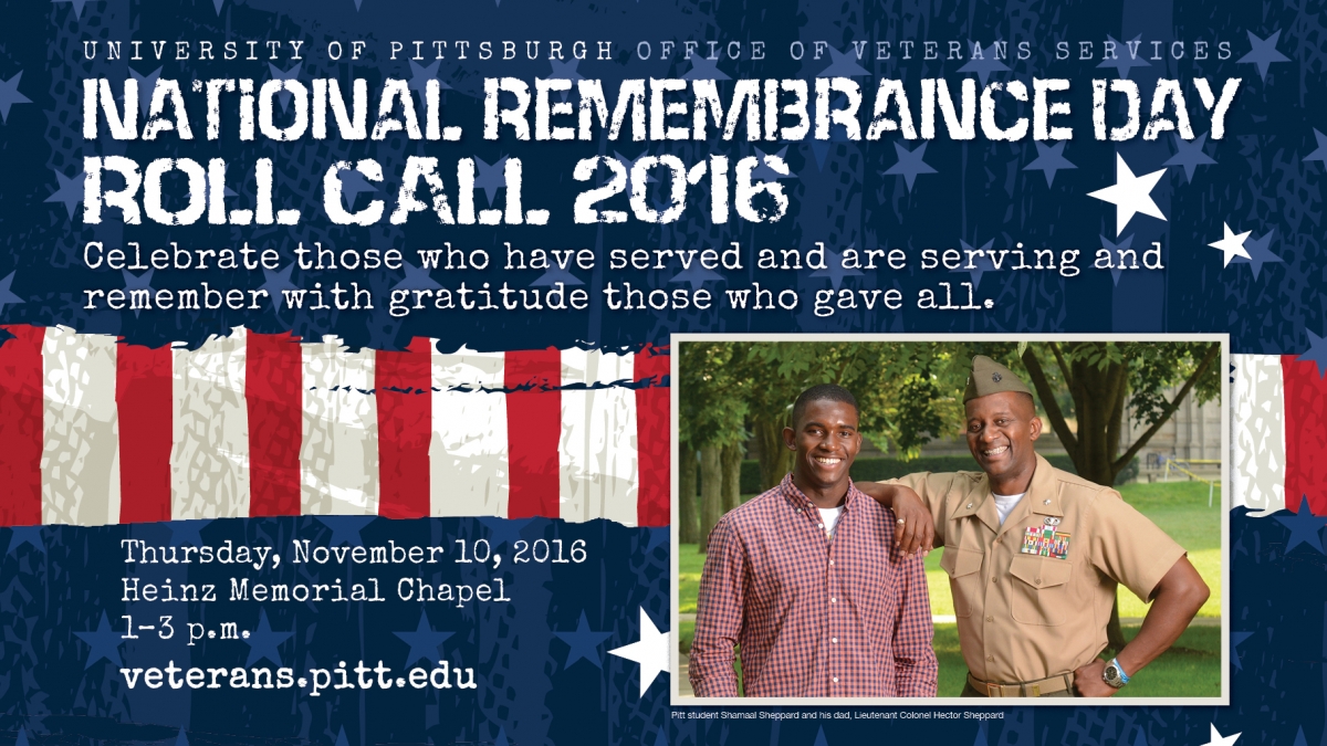 2016 National Remembrance Day Roll Call